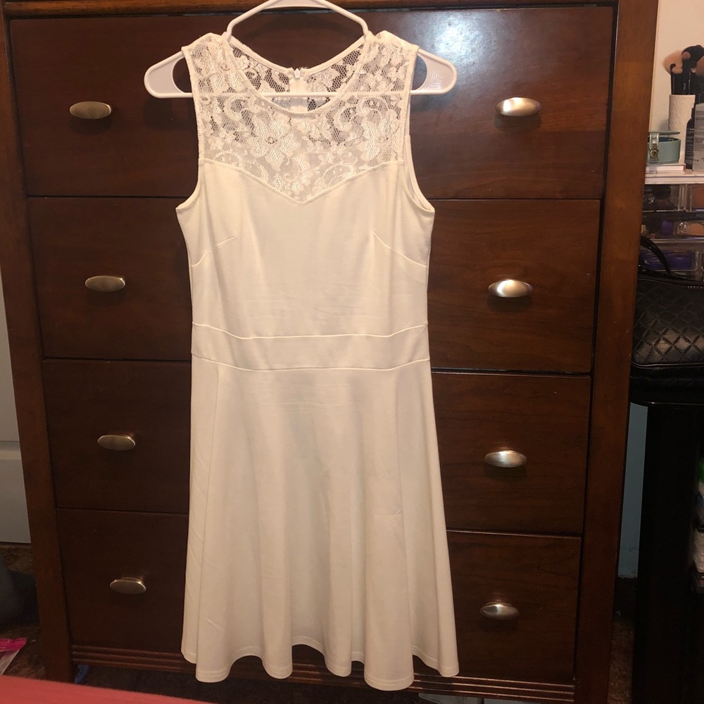 Lace Off White Dress
